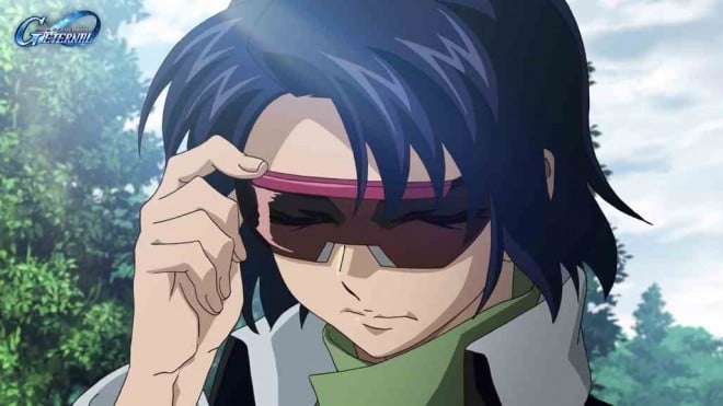 Scene cut from Mobile Suit Gundam SEED Recollection featuring the Dragoon Strike.